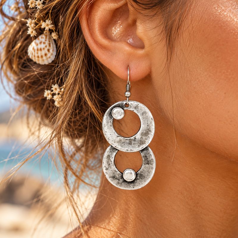 Moon Ottoman Silver Earring