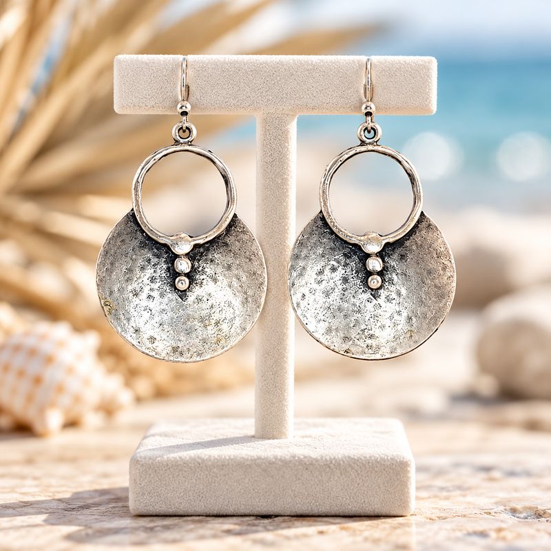 Spherical Ottoman Silver Earring