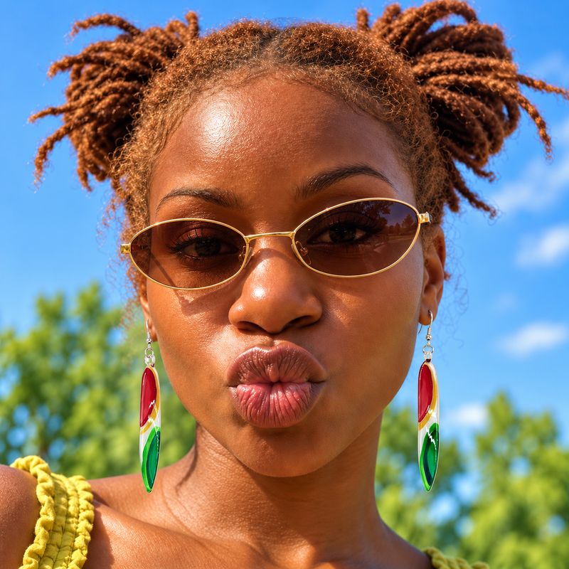 Venice Glass Twist Earrings