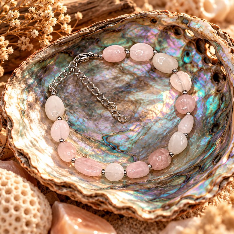 Love Flow Rose Quartz Bracelet
