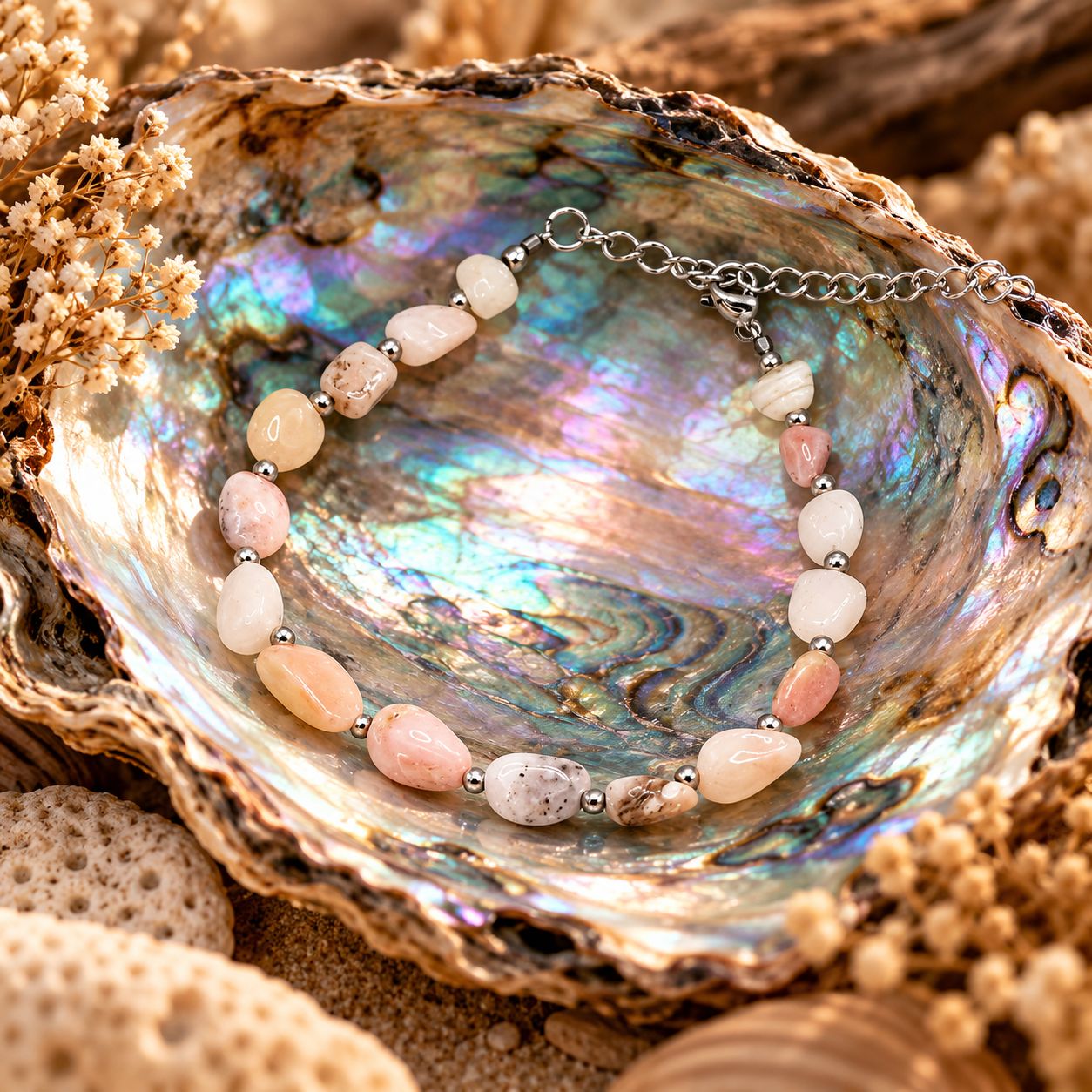 Andean Pink Opal Bracelet