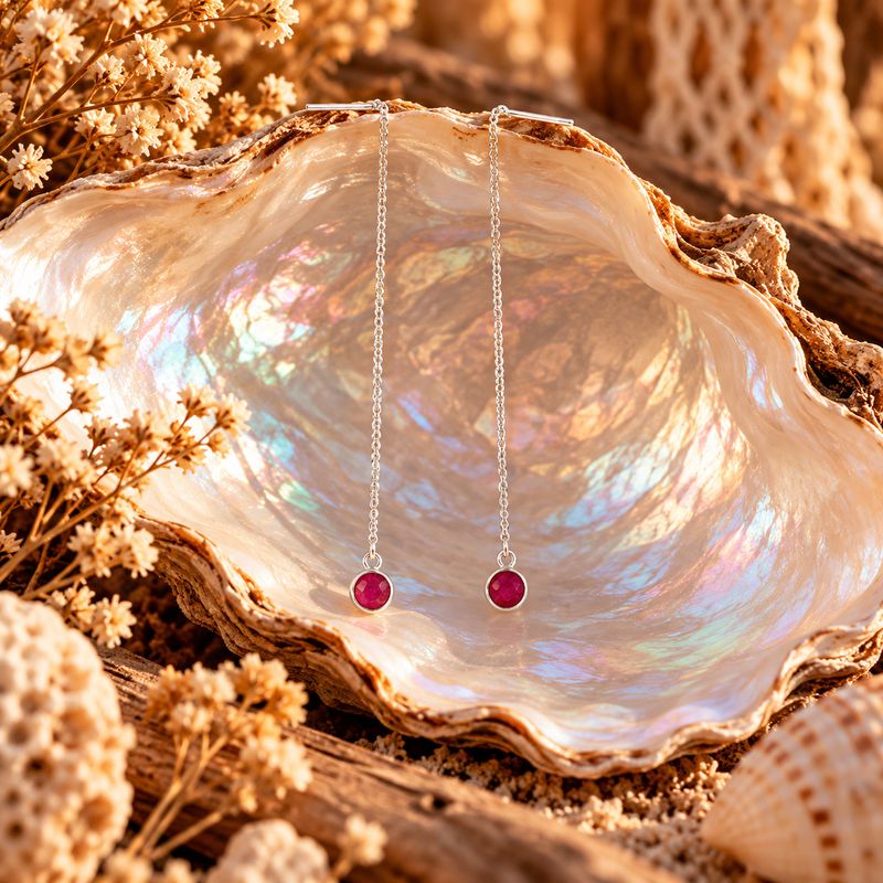 Flow Sterling Earrings - Pink Quartz
