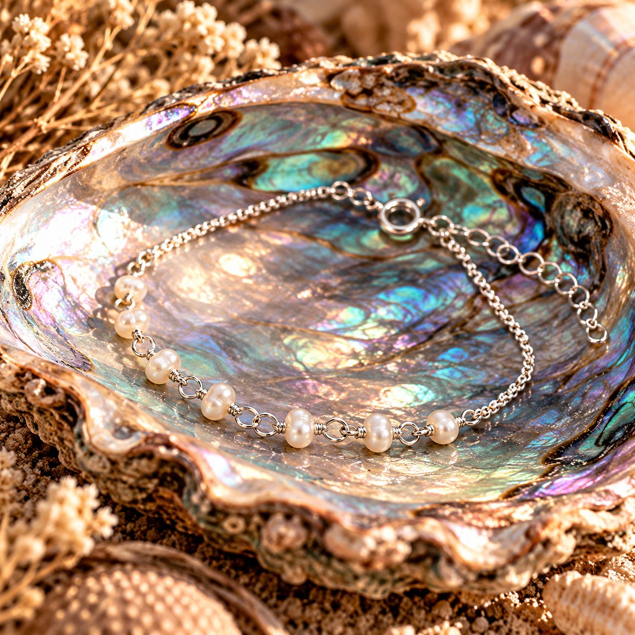 Sterling Pearl Bracelet Sterling Pearl Bracelet