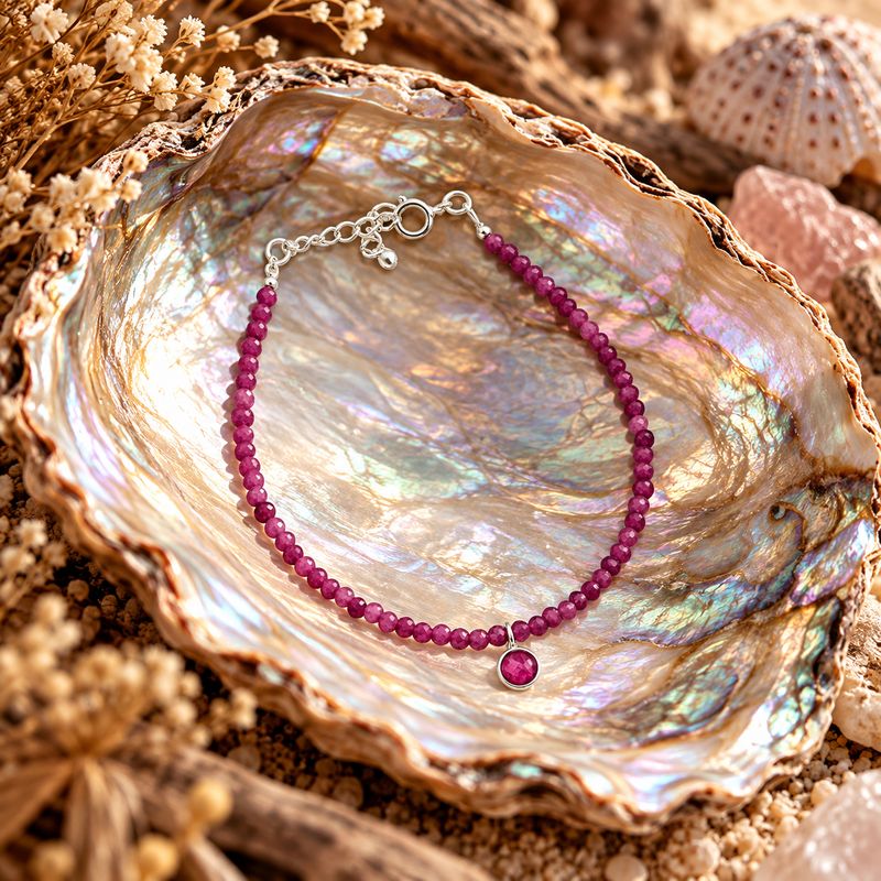Mystic Drift Bracelet - Raspberry Chalcedony