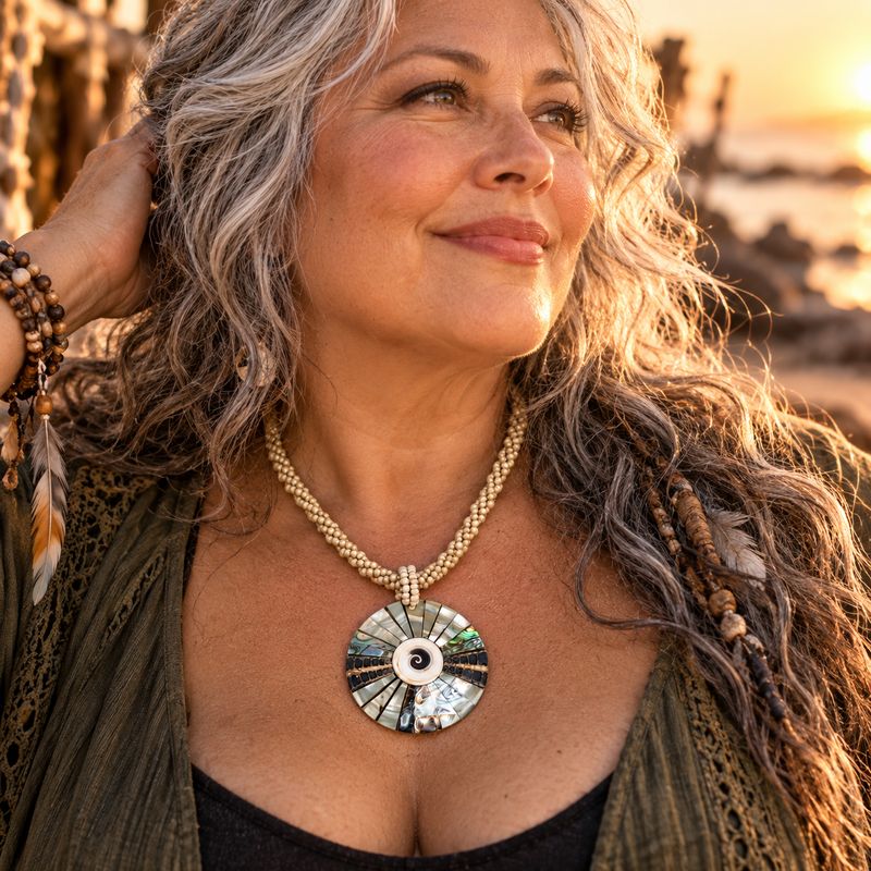 Ocean Halo Necklace