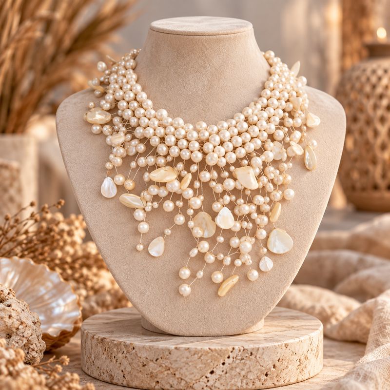 Ocean Cascade Pearl Necklace