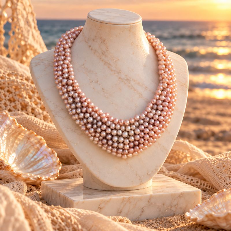 Blush Tide Pearl Necklace