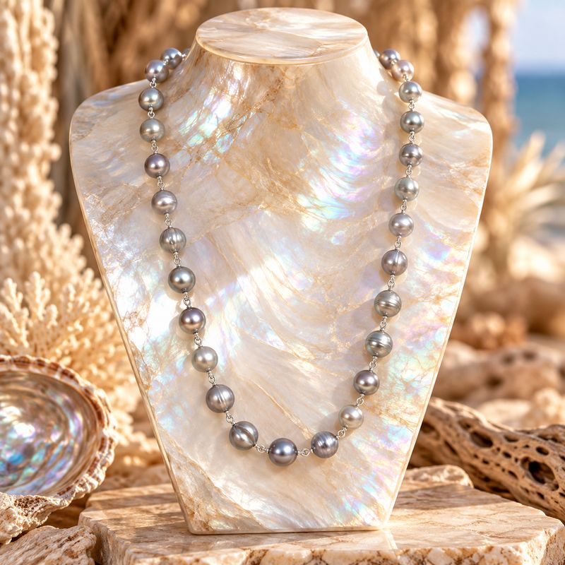 Moonstone Drift Pearl Necklace