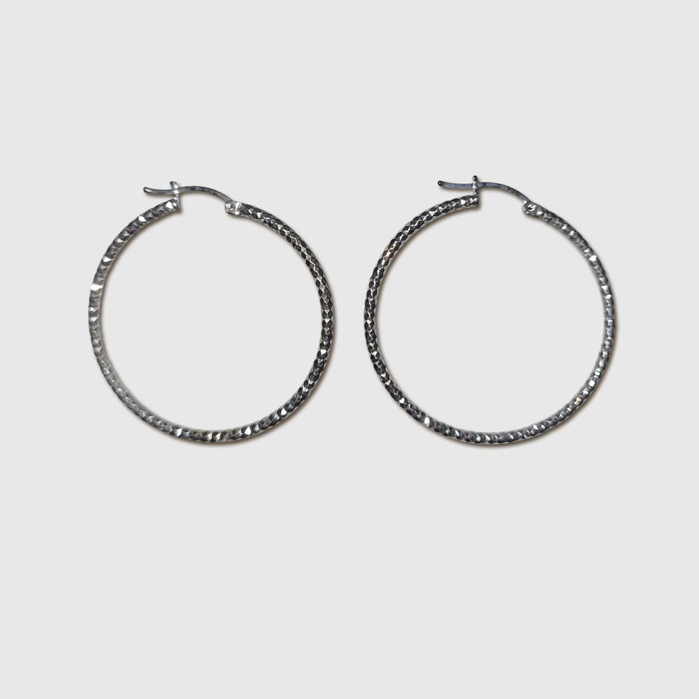 Bijou Sterling Hoops - Medium