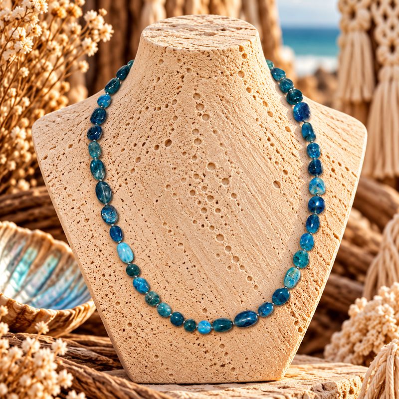 Crystal Drops Necklace - Reef