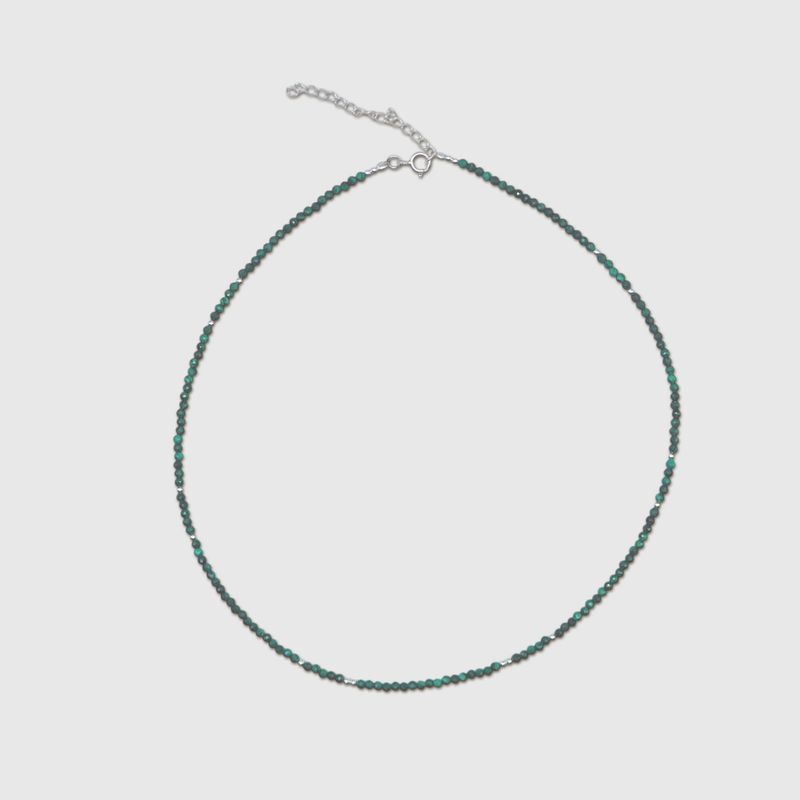 Starlight Strands Crystal Necklace - Malachite