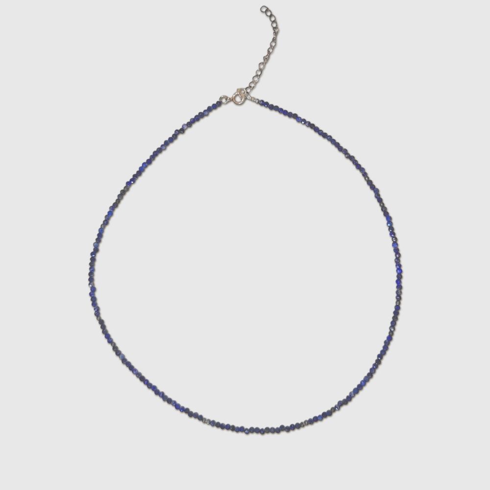 Starlight Strands Crystal Necklace - Lapis