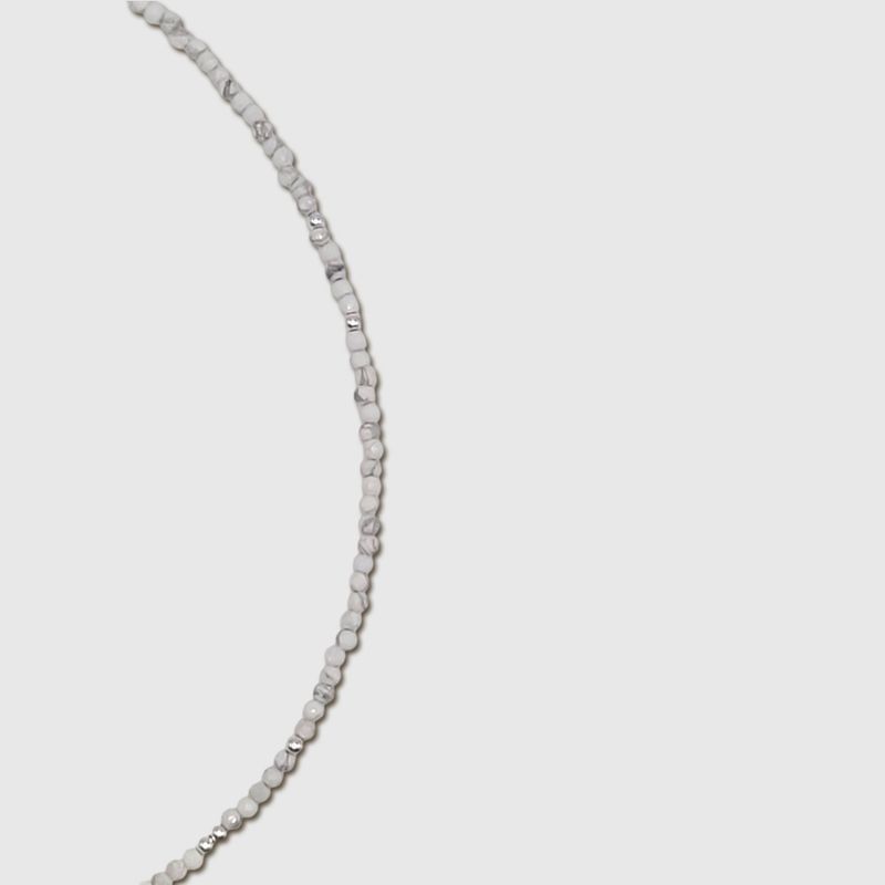 Starlight Strands Crystal Necklace - Snow