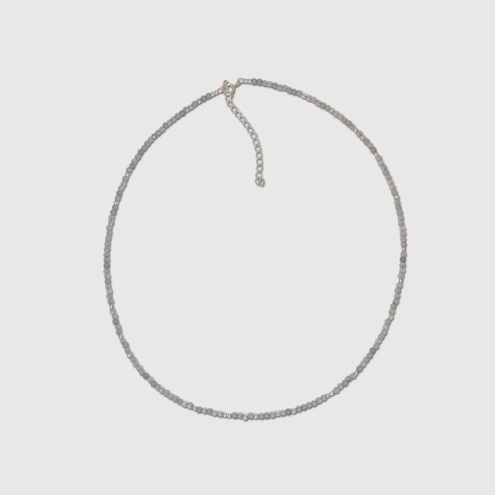 Starlight Strands Crystal Necklace - Mist
