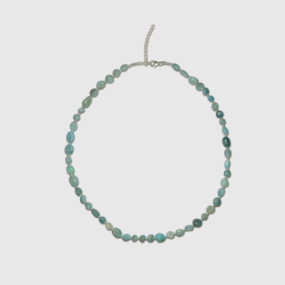 Crystal Drops Necklace - Lagoon