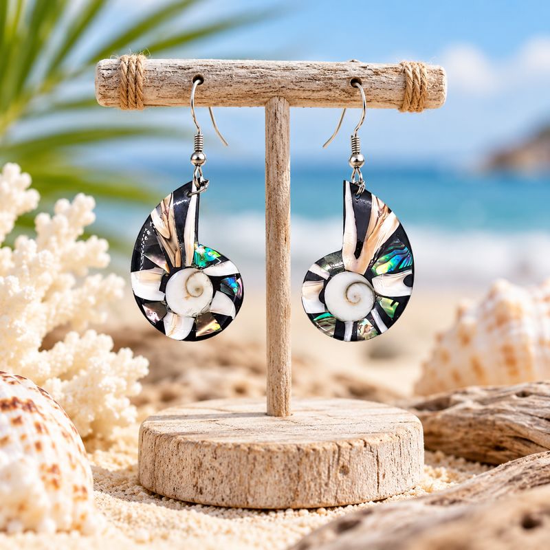Nautilus Shell Earrings