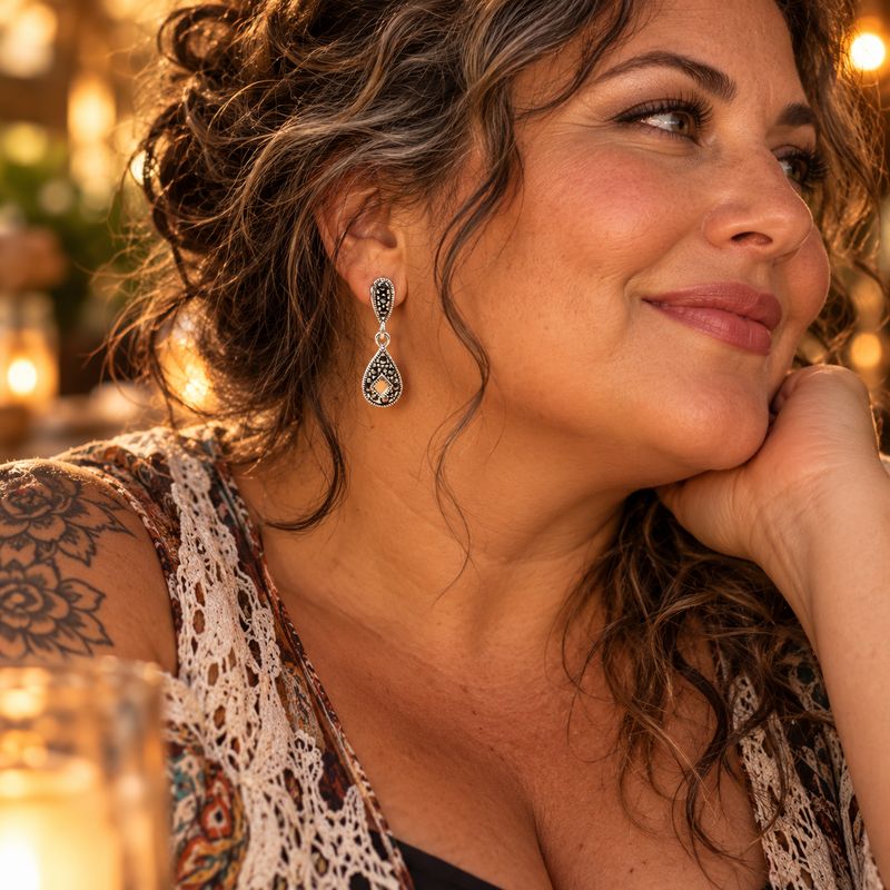 Marcasite Earrings - Savoy