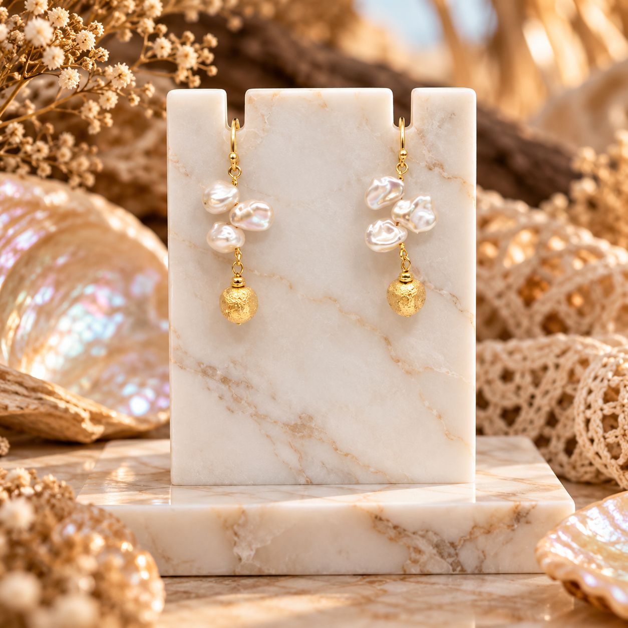 Pearl Earrings - Cascade Pearl Earrings - Cascade