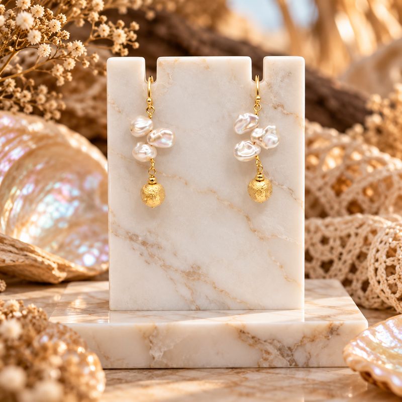 Pearl Earrings - Cascade