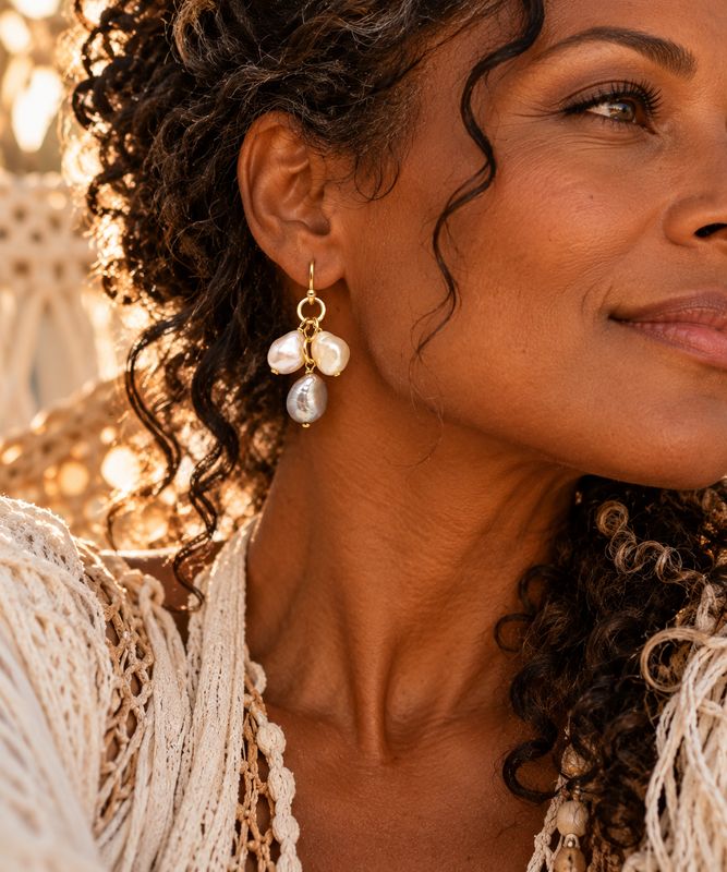Pearl Earrings - Ombre