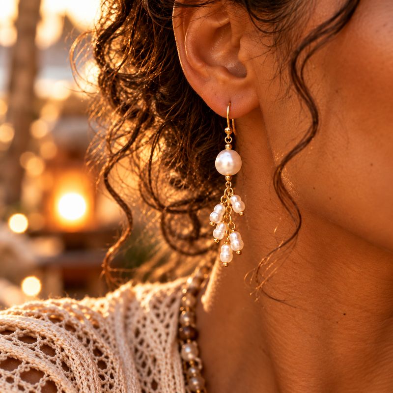 Pearl Earrings - Starburst