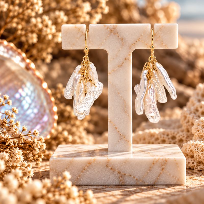 Pearl Earrings - Biwa