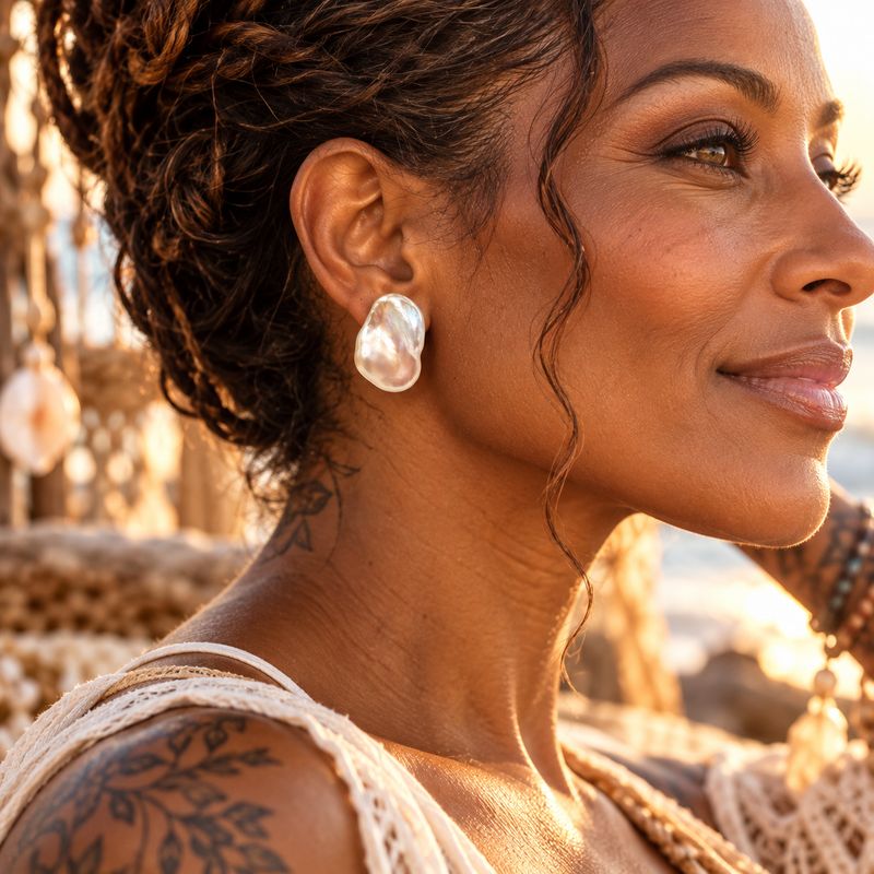 Pearl Earrings - Soleil