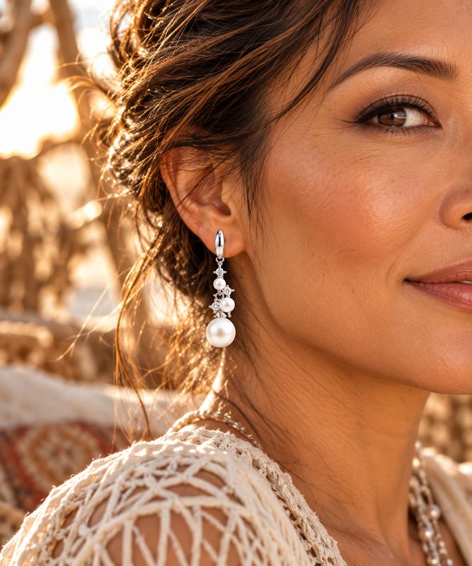 Pearl Earrings - Dewdrop
