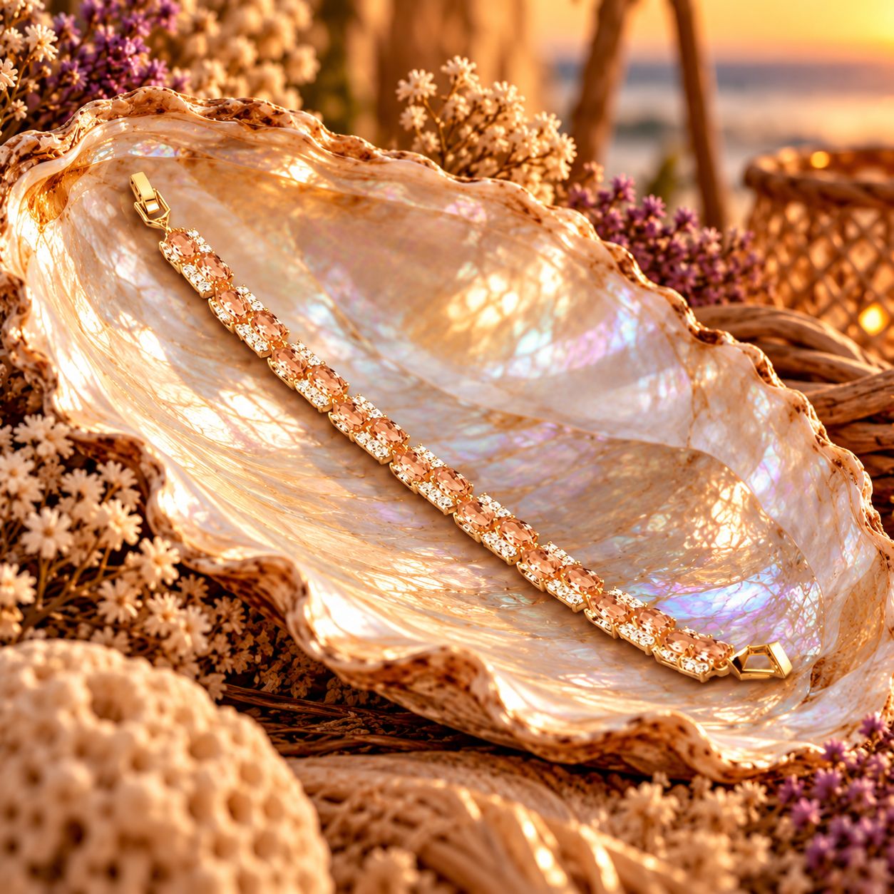 Elemental Bracelet - Morganite