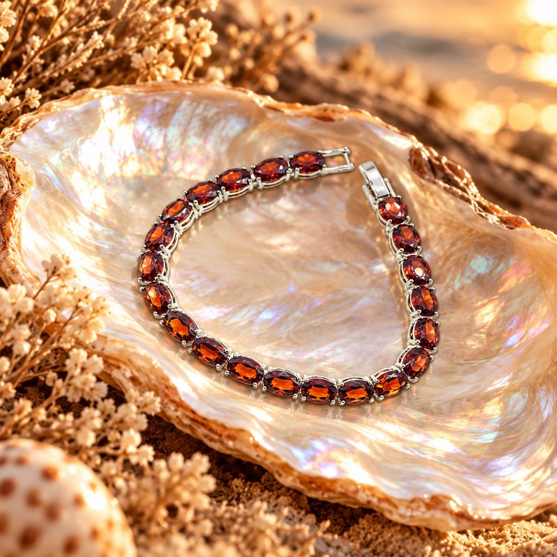 Elemental Bracelet - Spinel Red
