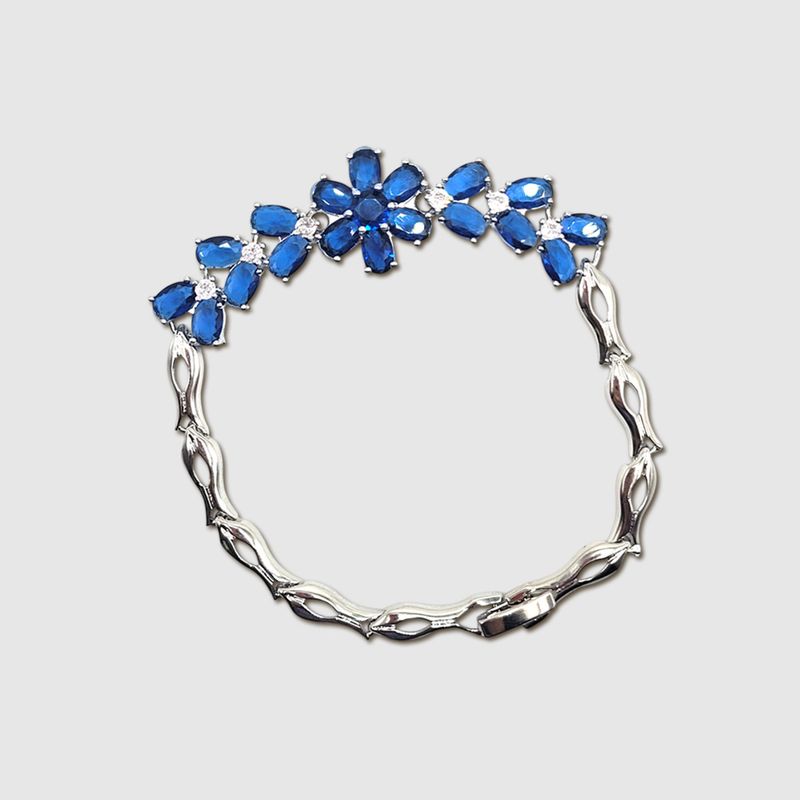 Elemental Bracelet - Sapphire Flower