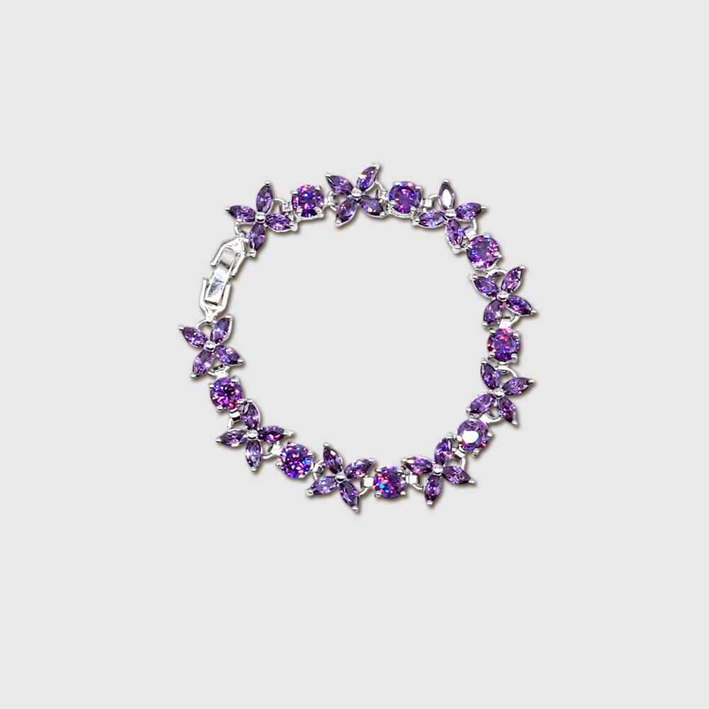 Elemental Bracelet - Amethyst Butterfly