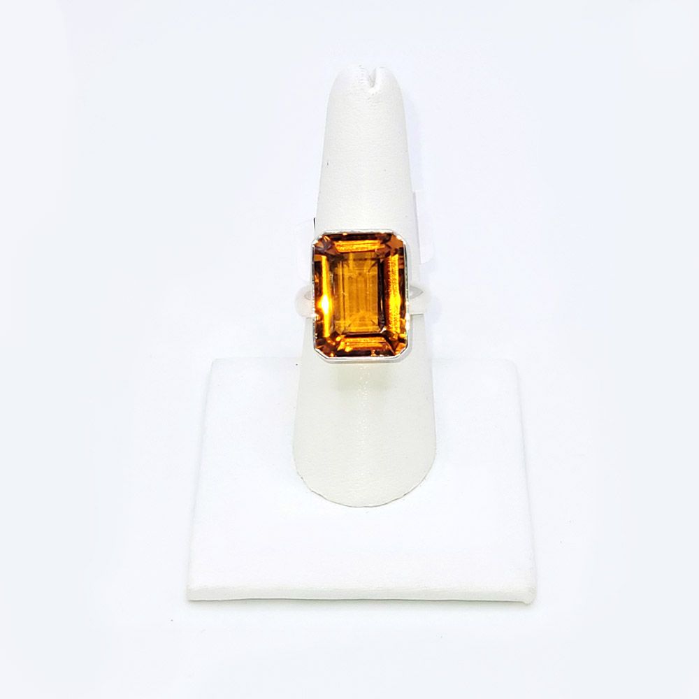 Citrine Cabochon Ring - size 7/8
