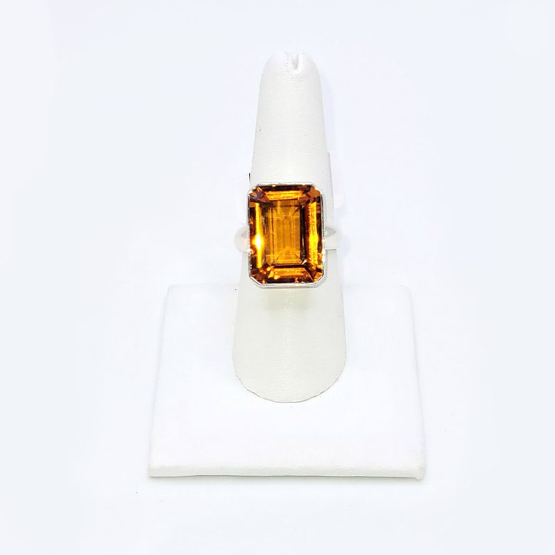 Citrine Cabochon Ring - size 7/8