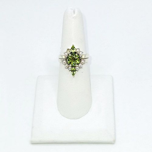 Midsummer Bridal Ring Set - size 7