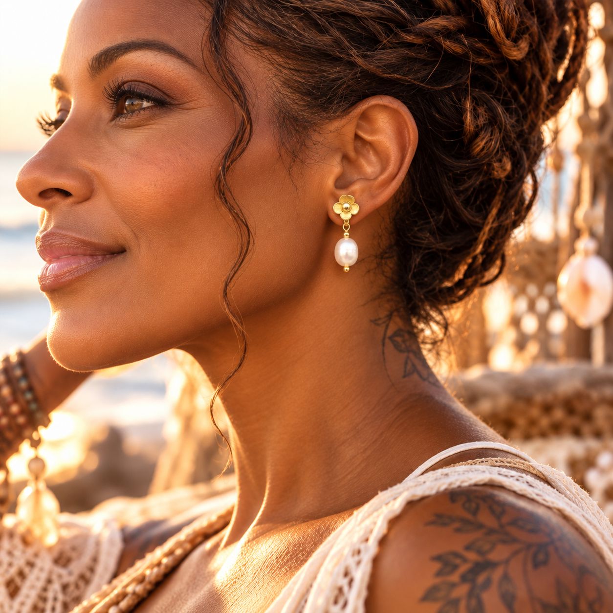 Pearl Earrings - Blossom