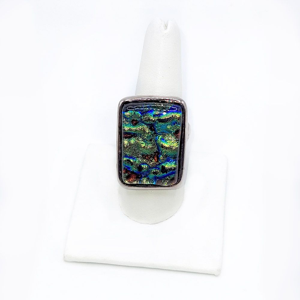 Natural Boulder Opal Ring - size 9