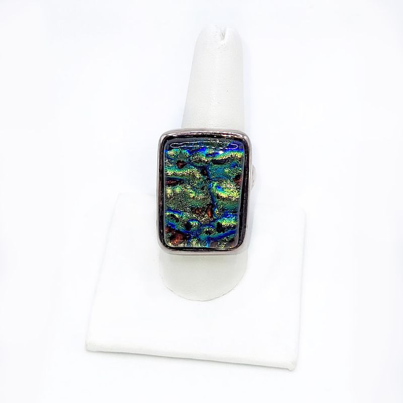 Natural Boulder Opal Ring - size 9