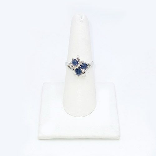 Indigo Bloom Ring - size 7