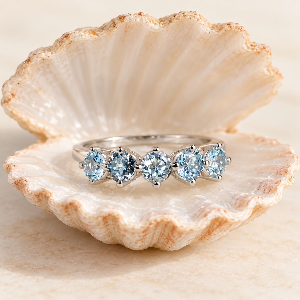 Glacial Topaz Ring - size 9 Glacial Topaz Ring - size 9