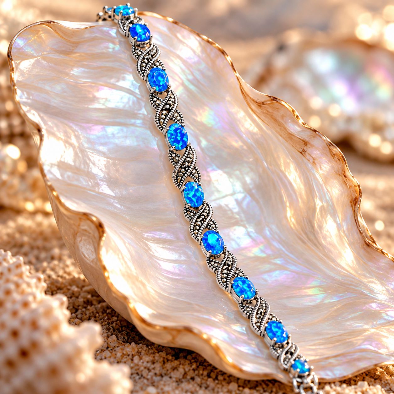 Swirl Bracelet - Opal Swirl Bracelet - Opal