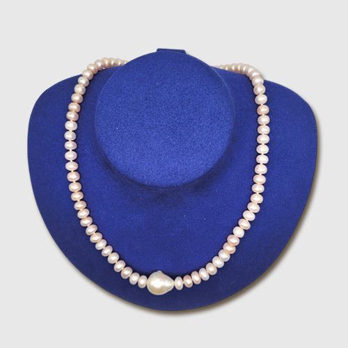 Moon Drop Pearl Necklace