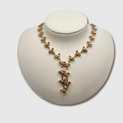 Golden Bloom Yellow Sapphire Necklace