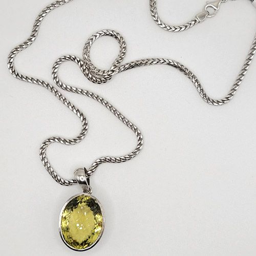 Sunlit Citrine Peridot Necklace