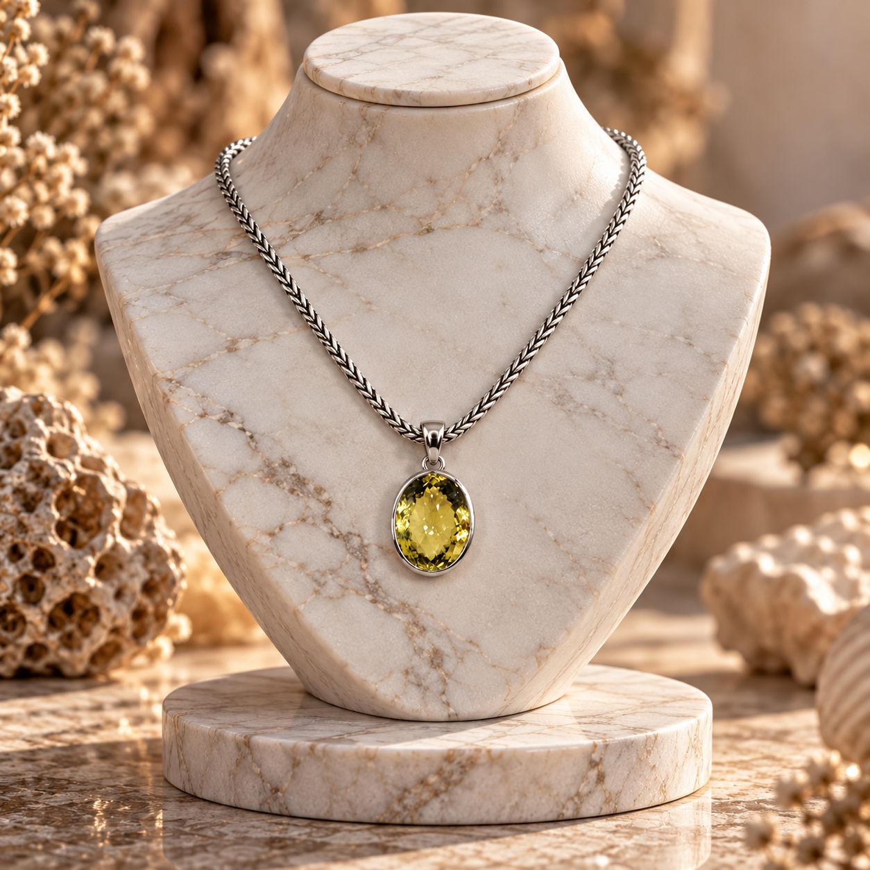 Sunlit Citrine Peridot Necklace Sunlit Citrine Peridot Necklace