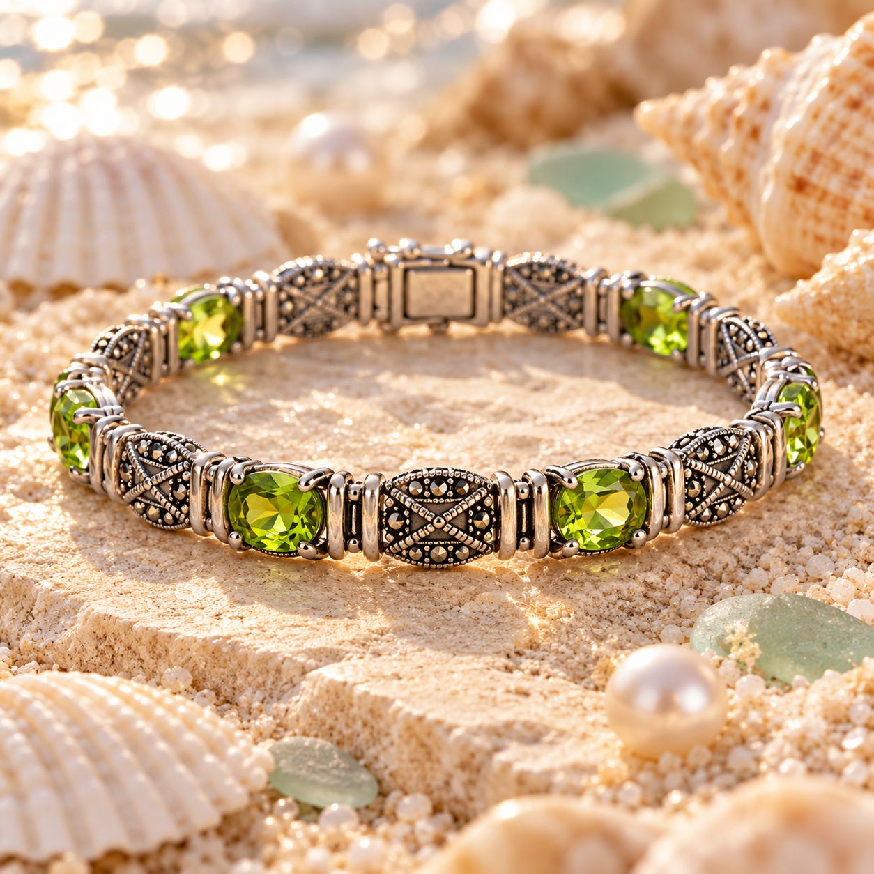 Enchanted Forest Link Peridot Bracelet Enchanted Forest Link Peridot Bracelet
