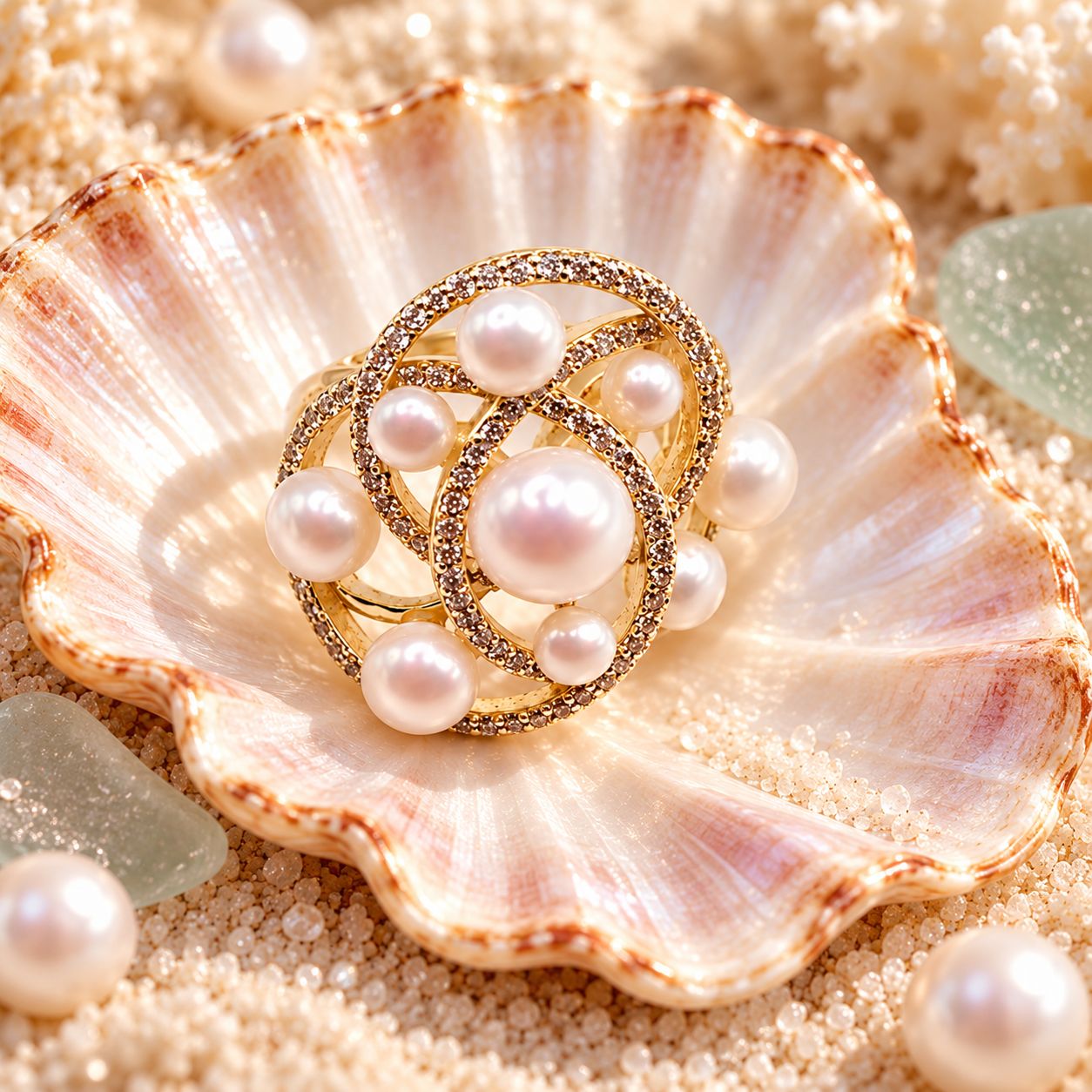 Celestial Pearl Ring