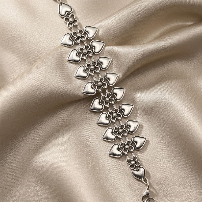 Desert Rose Zamalek Heart Bracelet