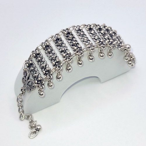 Bedouin Lace Zamalek Silver Chime Bracelet