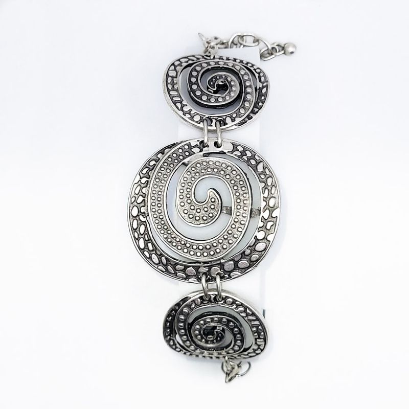 Sahara Spiral Zamalek Silver Bracelet